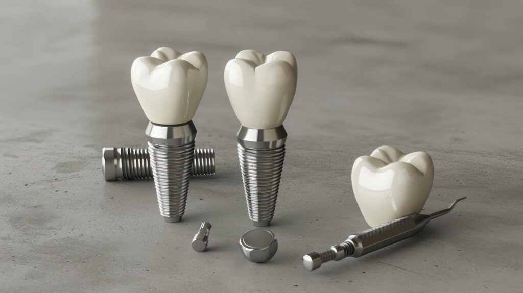 parts dental implant grey background 1